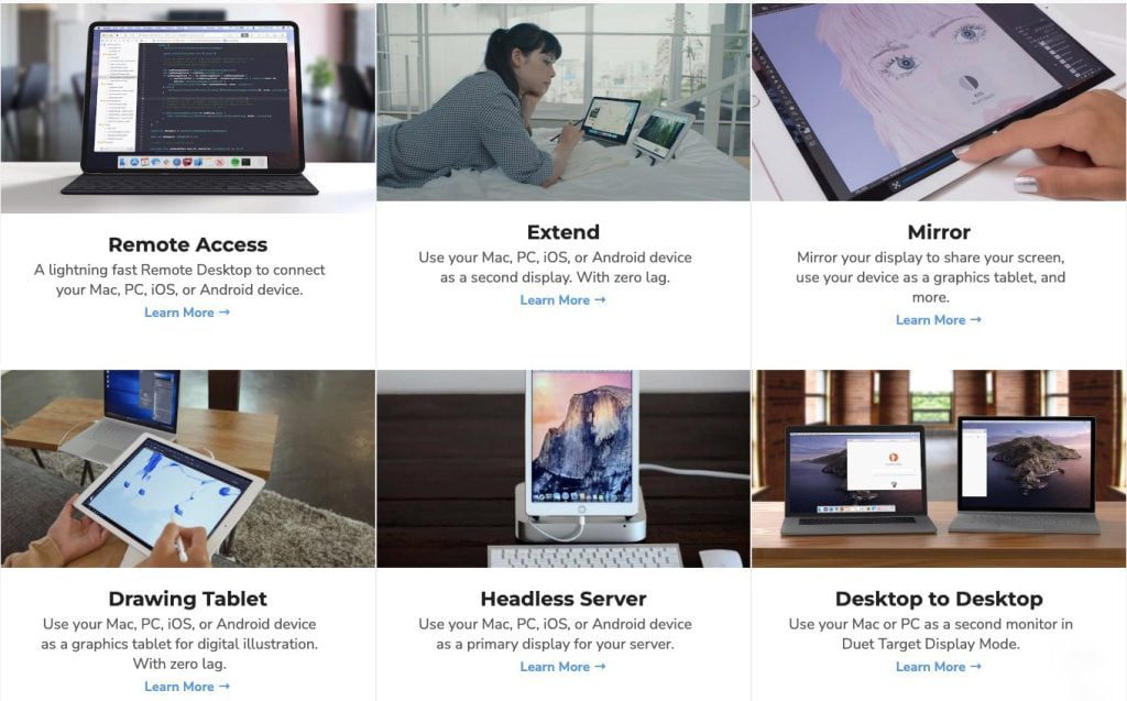 Các tính năng của Duet Display
